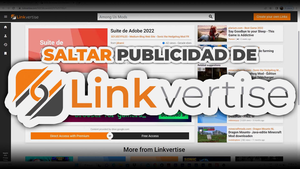 Cómo saltar PUBLICIDAD de Linkvertise